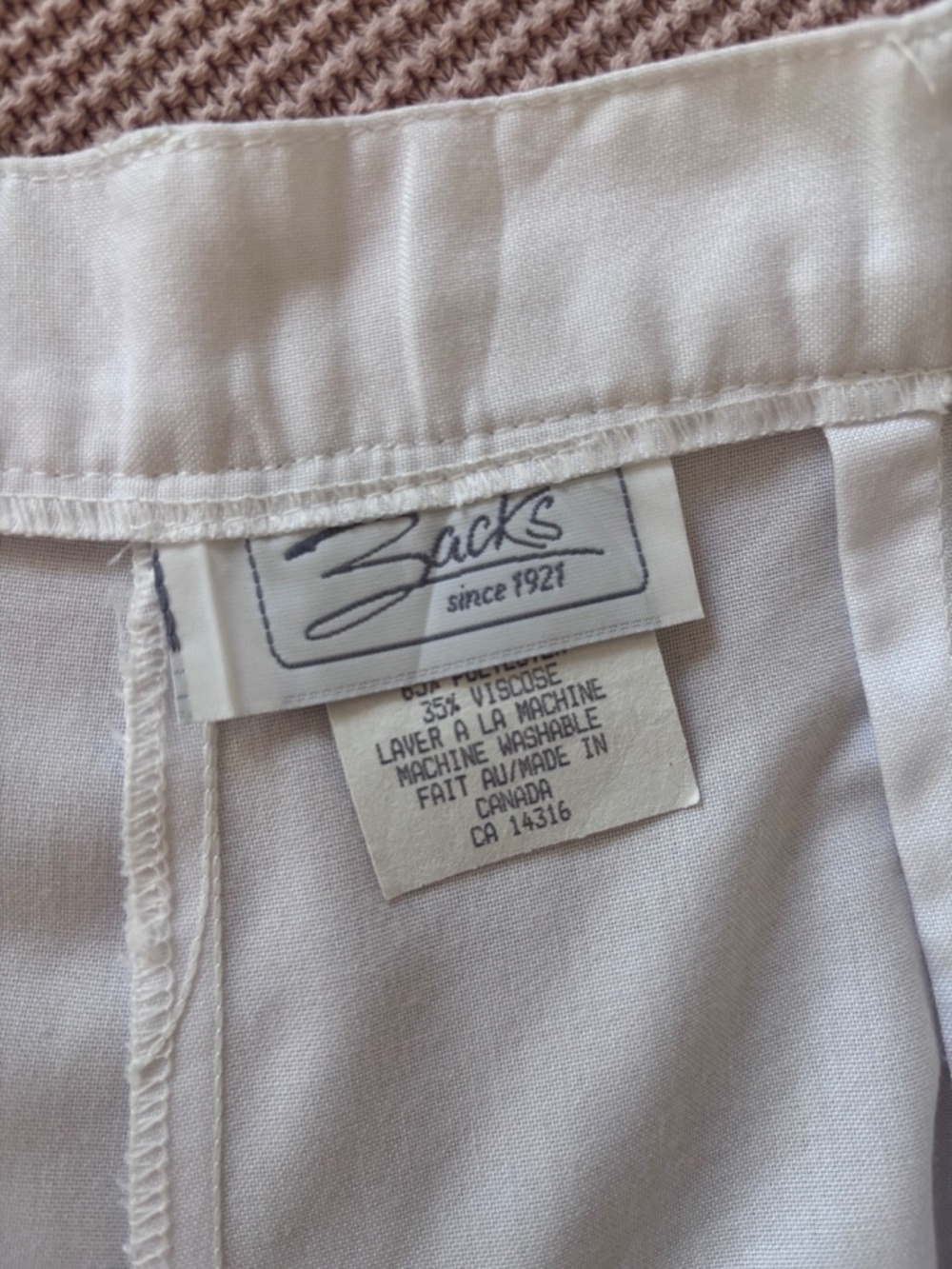Zack’s Vintage High Waist Pleated White Shorts Women’s Vintage Size 8 - Picture 5 of 10